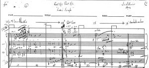A John Williams Sketch from the movie "Star Wars"